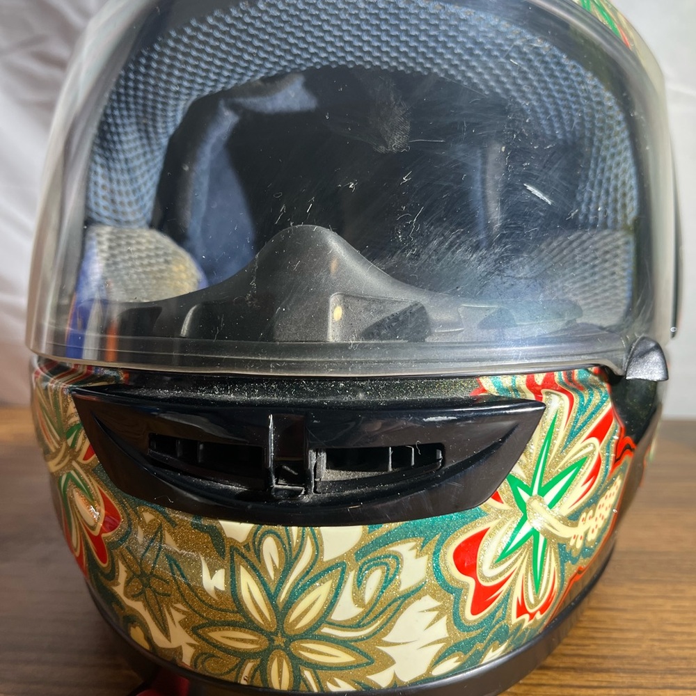 Floral Suomy Full Face Helmet Spector Extreme Sz Small 6 3/4-6 7/8